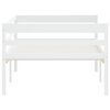 vidaXL Cadre de lit sans matelas blanc bois de pin massif 90x200 cm