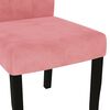 vidaXL Chaises &agrave; manger lot de 2 Rose Velours