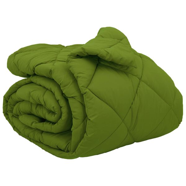 vidaXL Duvet d'hiver Vert 220 x 240 cm Microfibre