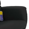vidaXL Fauteuil inclinable de massage avec repose-pied noir similicuir