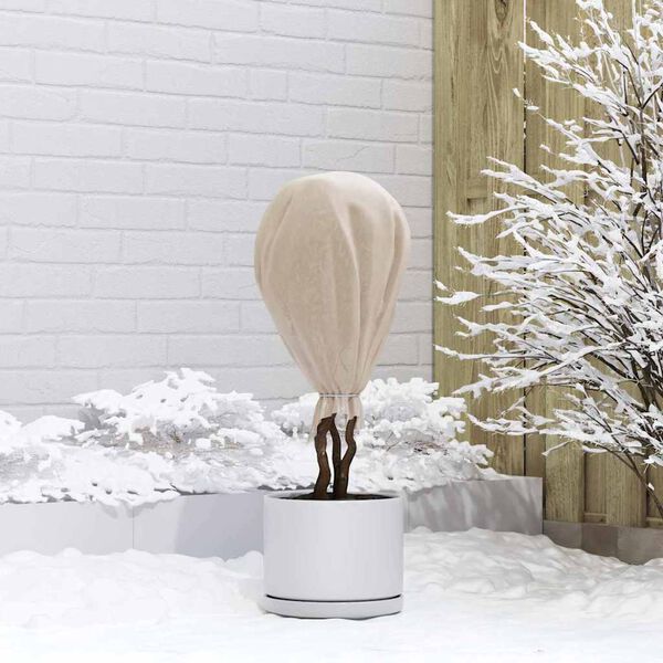 vidaXL Fleece de protection des plantes contre le gel Beige 50 x 1,6 m