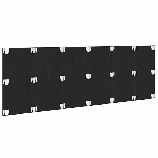 vidaXL Tête de lit Chêne noir 240 x 1,5 x 80 cm Bois d'ingénierie