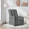 vidaXL Fauteuil inclinable en tissu gris foncé