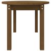 vidaXL Table basse Marron miel 110x55x45 cm Bois massif de pin