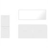 vidaXL Ensemble de meubles salle de bain 3 pcs blanc bois d'ing&eacute;nierie
