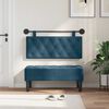 vidaXL T&ecirc;te de lit suspendue Bleu 110 x 55 x 7 cm Velours