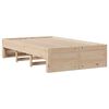 vidaXL Cadre de lit sans matelas avec tiroirs 135x190 cm bois de pin