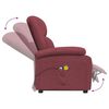 vidaXL Fauteuil de massage Rouge bordeaux Tissu
