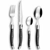 Lou Laguiole Ensemble de coutellerie 24 pcs Tradition Anthracite