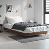vidaXL Cadre de lit sans matelas ch&ecirc;ne marron 90x200cm bois ing&eacute;nierie