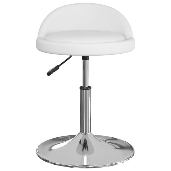 vidaXL Tabouret de massage Blanc Similicuir
