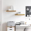 vidaXL &Eacute;tag&egrave;re Murale 2 pcs Beige 50 x 23 x 4 cm Bois d'ing&eacute;nierie