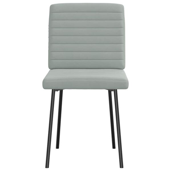 vidaXL Chaises à manger lot de 6 gris clair velours