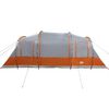 vidaXL Tente de camping tunnel 4 personnes gris et orange imperm&eacute;able