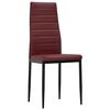 vidaXL Ensemble de salle &agrave; manger 7 pcs Similicuir Rouge bordeaux