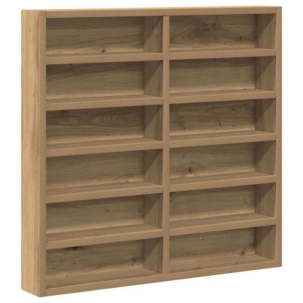 vidaXL Vitrine Ch&ecirc;ne artisanal 60 x 8,5 x 58 cm Bois d'ing&eacute;nierie
