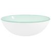 vidaXL Lavabo Verre tremp&eacute; 35x12 cm Blanc