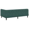 vidaXL Cadre de lit d'angle Vert fonc&eacute; 90 x 200 cm Velours
