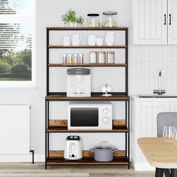 vidaXL &Eacute;tag&egrave;re de cuisine Bois Ancien 100 x 40 x 168 cm