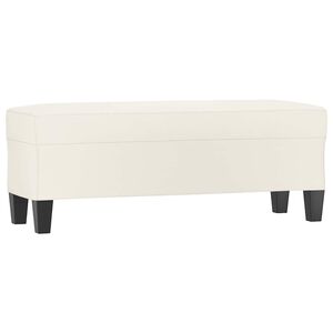 vidaXL Banc Cr&egrave;me 100x35x41 cm Similicuir