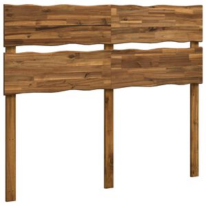 vidaXL T&ecirc;te de lit en bois brut ROSTOCK Naturel 135 cm