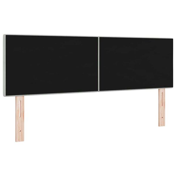 vidaXL T&ecirc;te de lit Gris clair 144 cm Velours