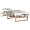 vidaXL Cadre de lit Marron 90 x 220 cm Pin massif