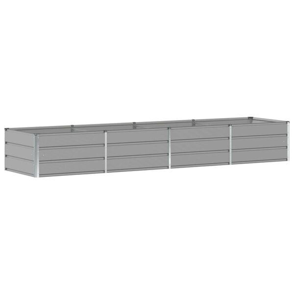 vidaXL Jardini&egrave;re Gris clair 320 x 80 x 45 cm Acier