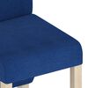 vidaXL Chaises à manger lot de 6 bleu tissu