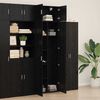 vidaXL Armoire de rangement Chêne noir 70 x 42,5 x 225 cm