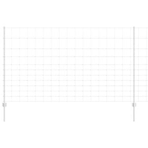 vidaXL Cl&ocirc;ture sauvage ext&eacute;rieure avec poteaux 25 x 1,4 m Argent&eacute;