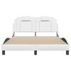 vidaXL Cadre de lit Viana sans matelas blanc 120x200 cm similicuir