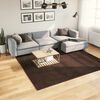 vidaXL Tapis de surface Carr&eacute; HUARTE Marron 240 x 240 cm Polyester