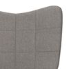 vidaXL Chaise de relaxation Taupe Tissu