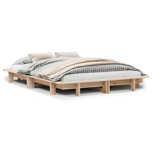 vidaXL Cadre de lit sans matelas 120x190 cm bois de pin massif