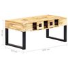 vidaXL Table basse Style cassette 100x52x45 cm Bois de manguier massif