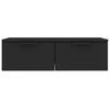 vidaXL Armoire murale noir 68x30x20 cm bois d'ing&eacute;nierie