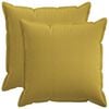 vidaXL Coussin 2 pc HOUTEN Vert clair 55 x 55 cm Lin synth&eacute;tique