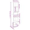 vidaXL Biblioth&egrave;que Blanc 36x30x171 cm Bois d'ing&eacute;nierie