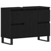 vidaXL Cabinet de salle de bain Ch&ecirc;ne noir 80 x 33 x 60 cm