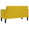 vidaXL Canap&eacute; causeuse jaune 109 cm velours