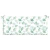 vidaXL Coussin de banc de jardin motif de feuilles 120x50x7 cm tissu