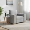 vidaXL Canap&eacute; Fauteuil Gris Nuage 100x78x84 cm Tissu