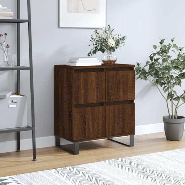 vidaXL Buffet Ch&ecirc;ne marron 60x35x70 cm Bois d'ing&eacute;nierie