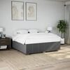 vidaXL Cadre de lit sans matelas gris fonc&eacute; 180x200 cm tissu