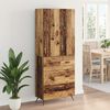 vidaXL Haut Armoire Bois Ancien 69,5 x 34 x 180 cm Bois d'ing&eacute;nierie