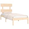 vidaXL Cadre de lit sans matelas 75x190 cm bois massif