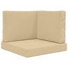 vidaXL Coussin de canap&eacute; d'ext&eacute;rieur 3 pcs Beige Polyester