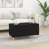 vidaXL Table basse Noir 90x44,5x45 cm Bois d'ingénierie