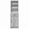 vidaXL Haut Armoire Gris Sonoma 40 x 40,5 x 135 cm Bois d'ing&eacute;nierie